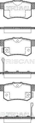 Triscan 8110 10019 - Bremžu uzliku kompl., Disku bremzes ps1.lv