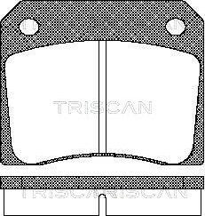 Triscan 8110 10011 - Bremžu uzliku kompl., Disku bremzes ps1.lv