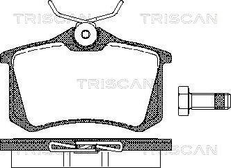 Triscan 8110 10864 - Bremžu uzliku kompl., Disku bremzes ps1.lv