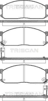 Triscan 8110 10873 - Bremžu uzliku kompl., Disku bremzes ps1.lv