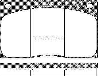 Triscan 8110 10799 - Bremžu uzliku kompl., Disku bremzes ps1.lv