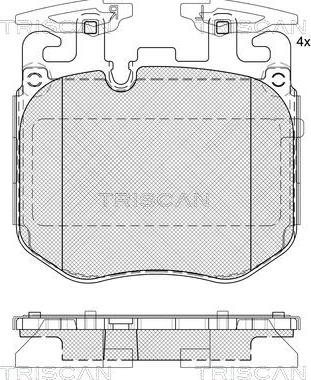 Triscan 8110 11066 - Bremžu uzliku kompl., Disku bremzes ps1.lv