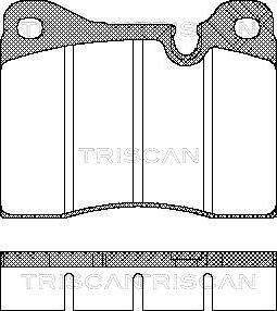 Triscan 8110 11226 - Bremžu uzliku kompl., Disku bremzes ps1.lv