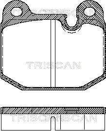 Triscan 8110 11784 - Bremžu uzliku kompl., Disku bremzes ps1.lv