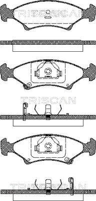 Triscan 0 986 424 348 - Bremžu uzliku kompl., Disku bremzes ps1.lv