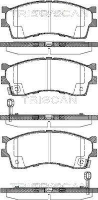 Triscan 8110 18008 - Bremžu uzliku kompl., Disku bremzes ps1.lv