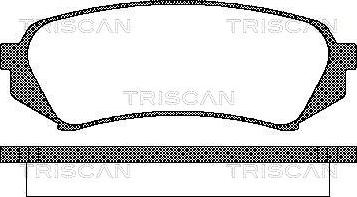 Triscan 8110 13049 - Bremžu uzliku kompl., Disku bremzes ps1.lv