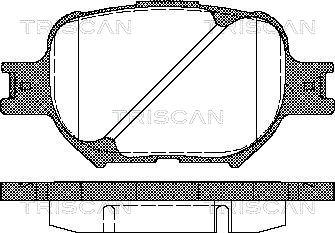 Triscan 8110 13046 - Bremžu uzliku kompl., Disku bremzes ps1.lv