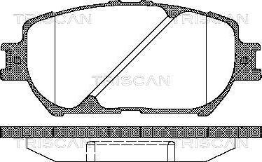 Triscan 8110 13056 - Bremžu uzliku kompl., Disku bremzes ps1.lv