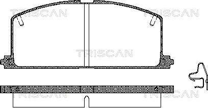 Triscan 8110 13089 - Bremžu uzliku kompl., Disku bremzes ps1.lv