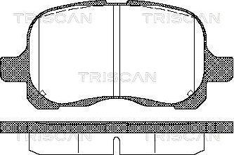 Triscan 8110 13020 - Bremžu uzliku kompl., Disku bremzes ps1.lv