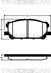 Triscan 8110 13074 - Bremžu uzliku kompl., Disku bremzes ps1.lv