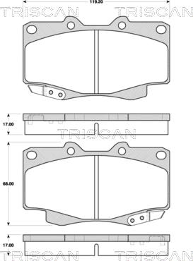 Japanparts PA226MK - Bremžu uzliku kompl., Disku bremzes ps1.lv