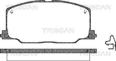 Triscan 8110 13879 - Bremžu uzliku kompl., Disku bremzes ps1.lv