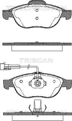 Triscan 362130460-71392 - Bremžu uzliku kompl., Disku bremzes ps1.lv