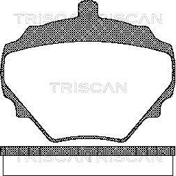 Triscan 8110 17004 - Bremžu uzliku kompl., Disku bremzes ps1.lv