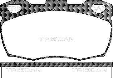 Triscan 8110 17003 - Bremžu uzliku kompl., Disku bremzes ps1.lv