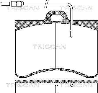 Triscan 8110 38782 - Bremžu uzliku kompl., Disku bremzes ps1.lv