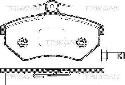 Triscan 8110 29986 - Bremžu uzliku kompl., Disku bremzes ps1.lv