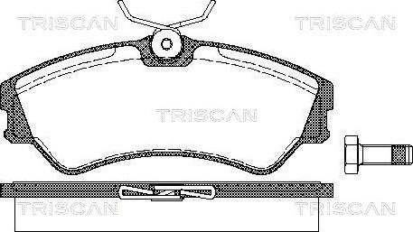 Triscan 8110 29939 - Bremžu uzliku kompl., Disku bremzes ps1.lv