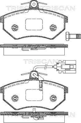 Triscan 8110 29976 - Bremžu uzliku kompl., Disku bremzes ps1.lv