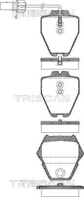 Triscan 8110 29044 - Bremžu uzliku kompl., Disku bremzes ps1.lv