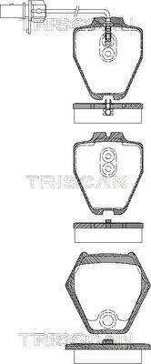 Triscan 8110 29045 - Bremžu uzliku kompl., Disku bremzes ps1.lv