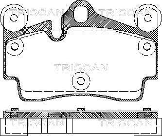 Triscan 8110 29050 - Bremžu uzliku kompl., Disku bremzes ps1.lv