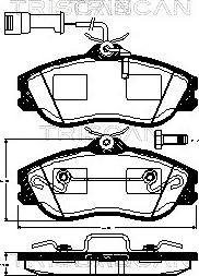 KRAFT AUTOMOTIVE 6000030 - Bremžu uzliku kompl., Disku bremzes ps1.lv