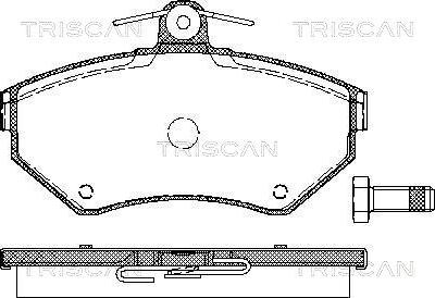 Triscan 8110 29012 - Bremžu uzliku kompl., Disku bremzes ps1.lv