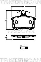 Triscan 8110 29070 - Bremžu uzliku kompl., Disku bremzes ps1.lv