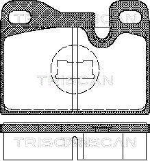 Triscan 8110 29158 - Bremžu uzliku kompl., Disku bremzes ps1.lv