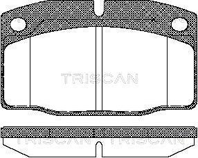 Triscan 8110 24234 - Bremžu uzliku kompl., Disku bremzes ps1.lv