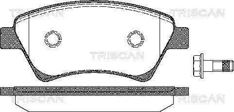 Triscan 8110 25020 - Bremžu uzliku kompl., Disku bremzes ps1.lv