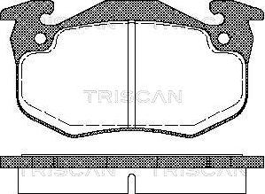 Triscan 8110 25177 - Bremžu uzliku kompl., Disku bremzes ps1.lv