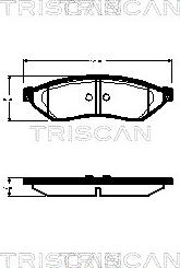 Triscan 8110 21009 - Bremžu uzliku kompl., Disku bremzes ps1.lv