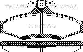 Triscan 8110 21004 - Bremžu uzliku kompl., Disku bremzes ps1.lv