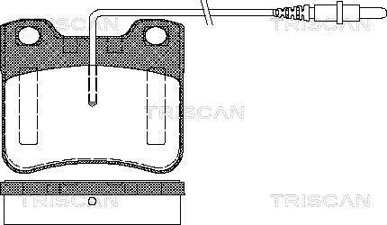 Triscan 8110 28958 - Bremžu uzliku kompl., Disku bremzes ps1.lv