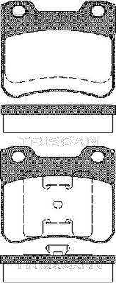 Triscan 8110 28005 - Bremžu uzliku kompl., Disku bremzes ps1.lv