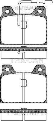 Triscan 8110 28723 - Bremžu uzliku kompl., Disku bremzes ps1.lv