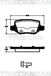 Triscan 8110 23045 - Bremžu uzliku kompl., Disku bremzes ps1.lv