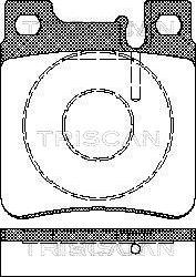 Triscan 8110 23003 - Bremžu uzliku kompl., Disku bremzes ps1.lv