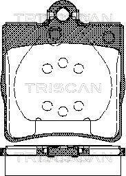 Triscan 8110 23018 - Bremžu uzliku kompl., Disku bremzes ps1.lv