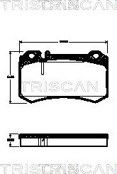 Triscan 8110 23039 - Bremžu uzliku kompl., Disku bremzes ps1.lv