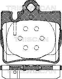 Triscan 8110 23025 - Bremžu uzliku kompl., Disku bremzes ps1.lv