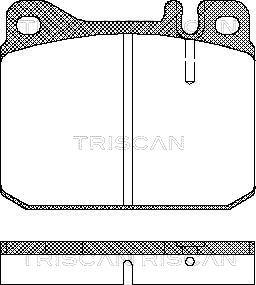 Triscan 8110 23222 - Bremžu uzliku kompl., Disku bremzes ps1.lv