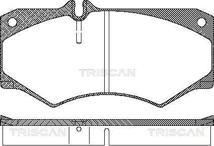 Triscan 8110 23774 - Bremžu uzliku kompl., Disku bremzes ps1.lv