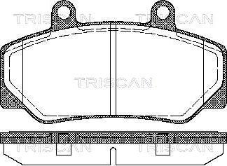 Triscan 8110 27935 - Bremžu uzliku kompl., Disku bremzes ps1.lv