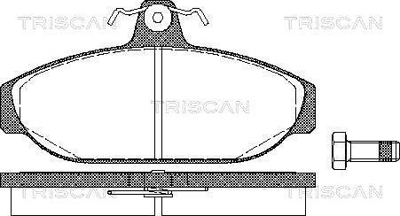 Triscan 8110 27150 - Bremžu uzliku kompl., Disku bremzes ps1.lv