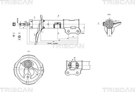 Triscan 8705 43103 - Amortizators ps1.lv